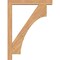Ekena Millwork Westlake Block Smooth Bracket w/ Offset Brace, Western Red Cedar, 5 1/2"W x 36"D x 48"H BKT0604X36X48WTL05SWR - alternate 4